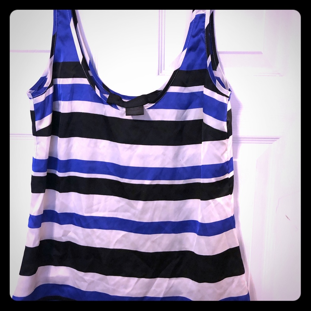 Striped silky blouse